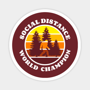 Bigfoot social distance world champion. Magnet